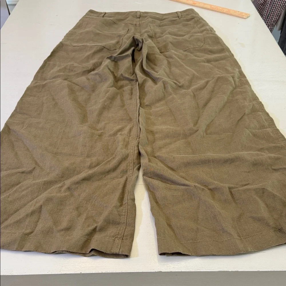 Madewell The Zoe Relaxed Wide Pant in 100% Linen Size 6 - Picture 10 of 11